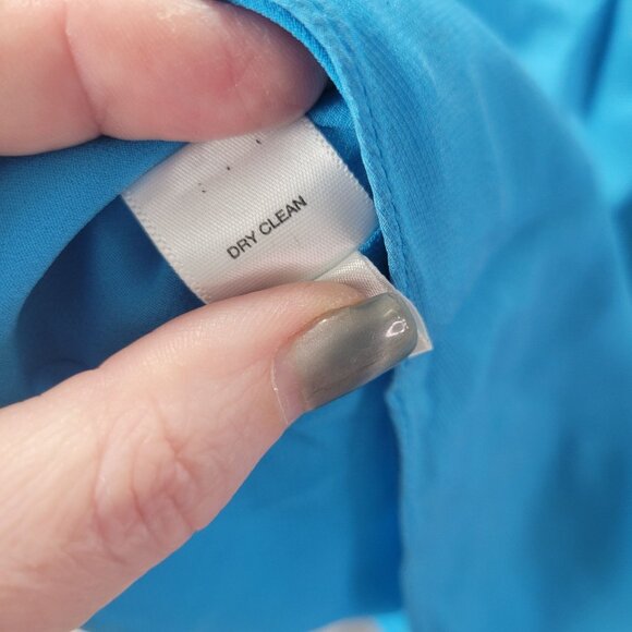 Ann Taylor Womens Silk Blend Blue Lace Trim Babydoll Cami Top 6 Quiet Luxury Y2K - Picture 10 of 12